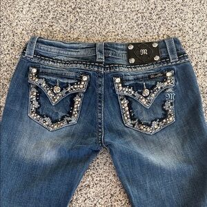 Miss Me Blue Embellished Boot Cut Jeans